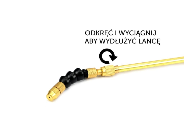 Regulowana lanca teleskopowa do opryskiwacza ciśnieniowego 5/8/10L TEGER 3