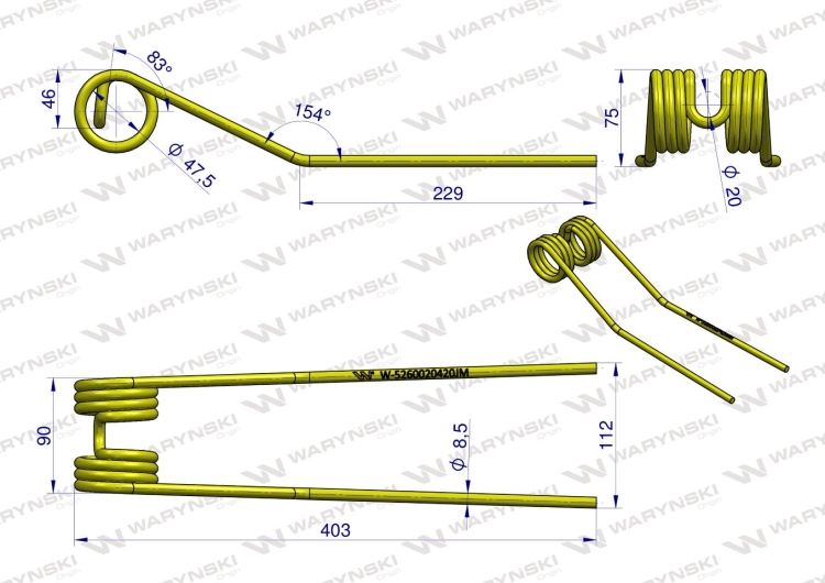 Palec Przetrząsarka Karuzelowa typ Jar-Met WARYŃSKI 2