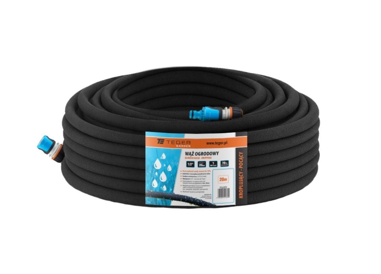 Wąż ogrodowy - kroplujący FI 1/2" 20m TEGER