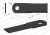 Nóż obrotowy rozdrabniacz słomy sieczkarnia uzębiony 173x50x4.5mm otwór 20 zastosowanie 84068444 New Holland WARYŃSKI  2