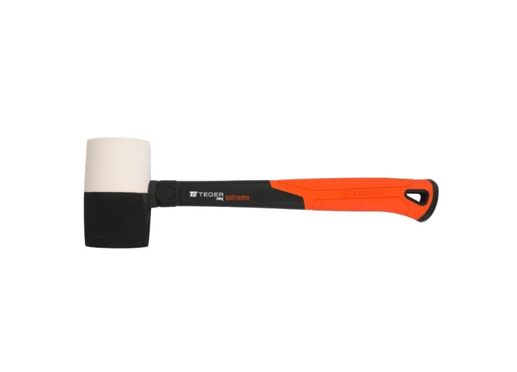 Młotek gumowy z trzonkiem fiberglass 680 g Extreme TEGER