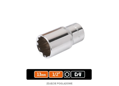 Klucz nasadowy 1/2" sześciokątny długi 13 mm TEGER