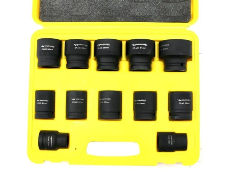 Zestaw nasadek udarowych dwunastokątnych 3/4" 12 el. Waryński