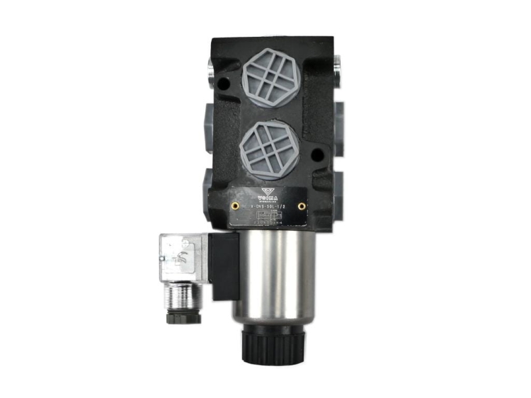 Dzielnik zawór elektrozawór kierunkowy elektromagnetyczny kontroli (DVS6/50L) 12V DC 6/2 G1/2 50L VOIMA 3