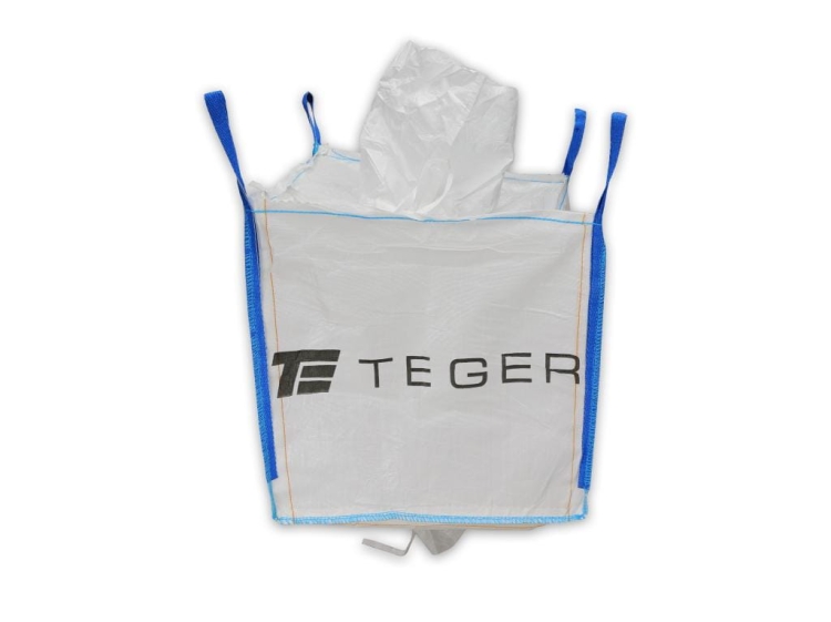Worek BIG BAG 500kg 90 x 90 x 90 4 uchwyty Lej zasypowy Lej spustowy Tasiemka TEGER
