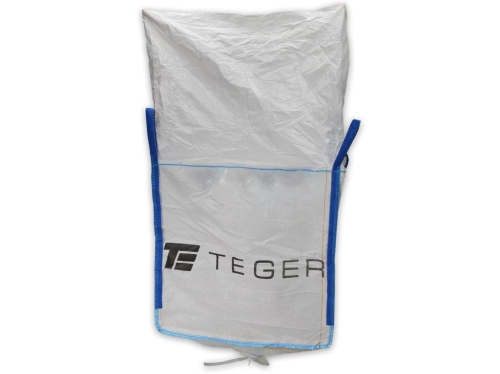 Worek BIG BAG 500kg 90 x 90 x 90 4 uchwyty Kołnierz Lej spustowy Tasiemka TEGER