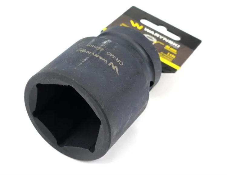 Nasadka udarowa sześciokątna 1"długa 46 mm CrMo DIN 3129 Waryński