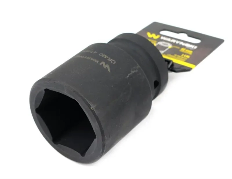 Nasadka udarowa sześciokątna 1"długa 41 mm CrMo DIN 3129 Waryński