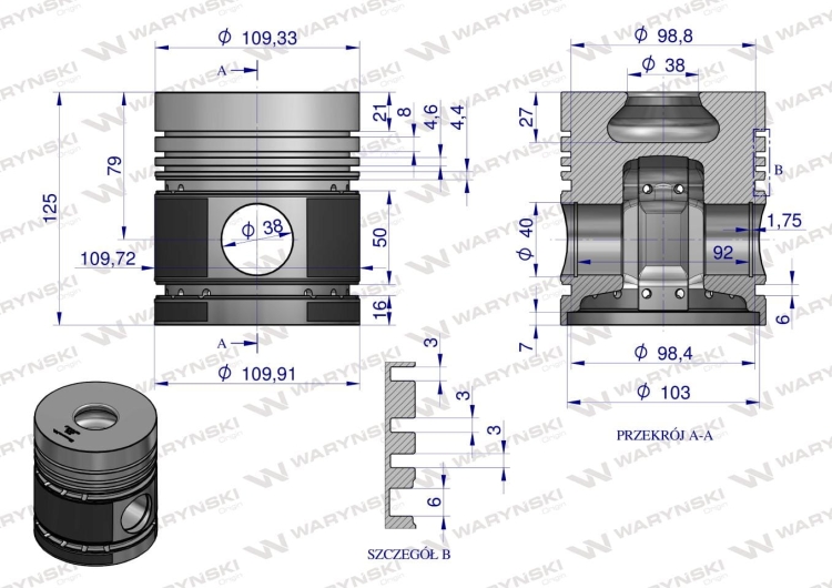 Zestaw naprawczy MTZ-80 Waryński 5