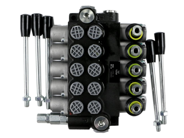 Rozdzielacz hydrauliczny 5-sekcyjny 40L (5-sekcji z zatrzaskiem) VOIMA 3