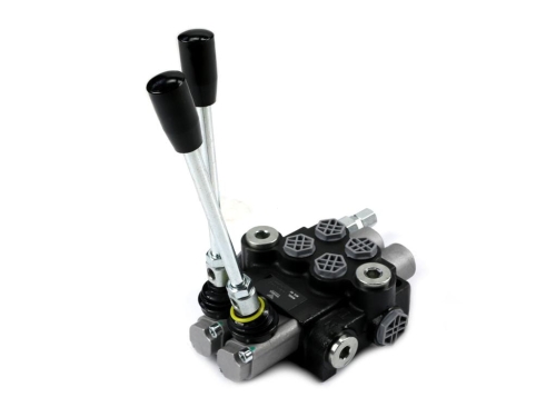 Rozdzielacz hydrauliczny 2-sekcyjny 40L (1 sekcja - z zatrzaskiem) VOIMA 2