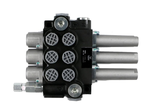 Rozdzielacz hydrauliczny 3-sekcyjny 40L sterowany na linkę VOIMA 2