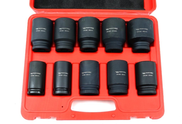 Zestaw nasadek udarowych długich 3/4 Waryński 4