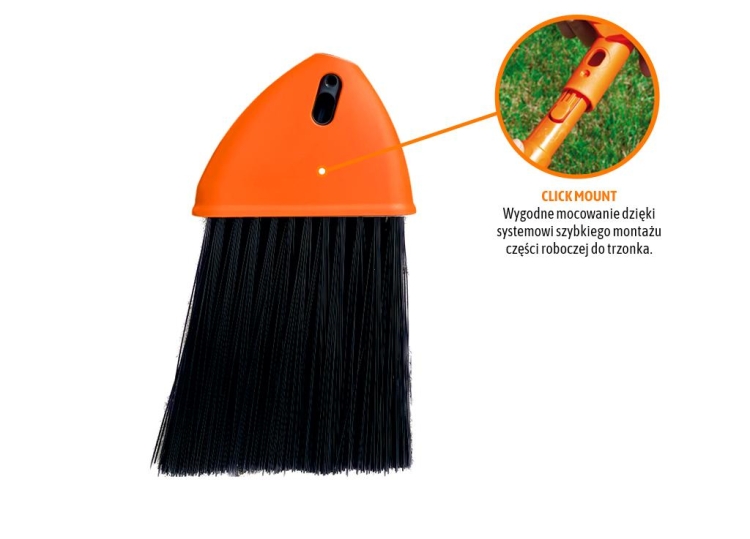 Miotła do zamiatania PREMIUM - średnia (mocowanie Click) TEGER 3