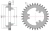 Koło zębate średnie Siewnik Poznaniak 2