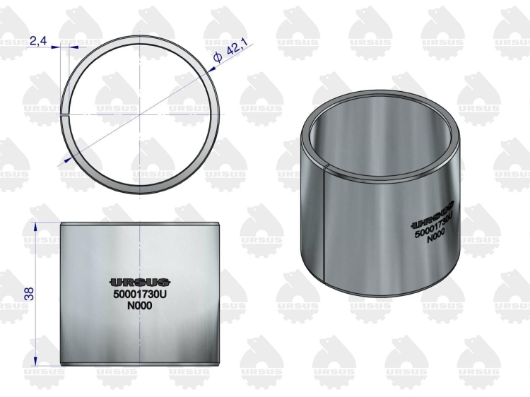 Tuleja korbowodu ( nominał) N-0,00 C-330 ORYGINAŁ URSUS 2