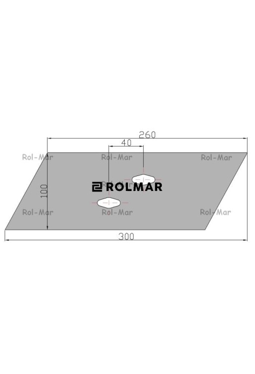 Dłuto nakładka lemiesza obracalna lewa Overum Vulcan 94609 3