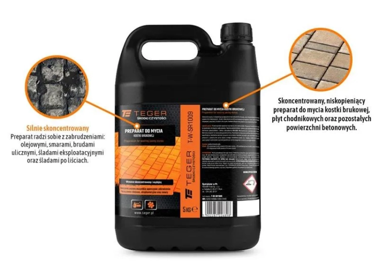 Preparat do mycia kostki brukowej 5 KG TEGER 2