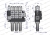 Rozdzielacz hydrauliczny 3-sekcyjny max przepływ 40L sterowany na linkę Waryński 2