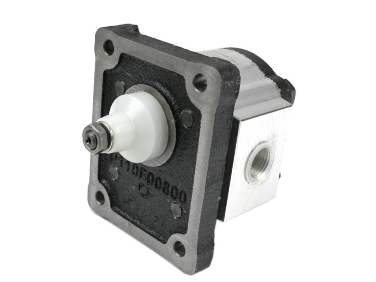 Pompa hydrauliczna zębata 1.0cm3 (grupa 1 - typ europejski) wałek 1:8 przyłącza obustronnie gwinty wewnętrzne 3/8 (obroty prawe) max.250 bar Waryński