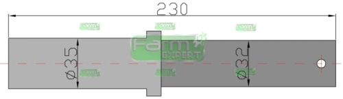 Czop koła 3 skibowy Pług 2