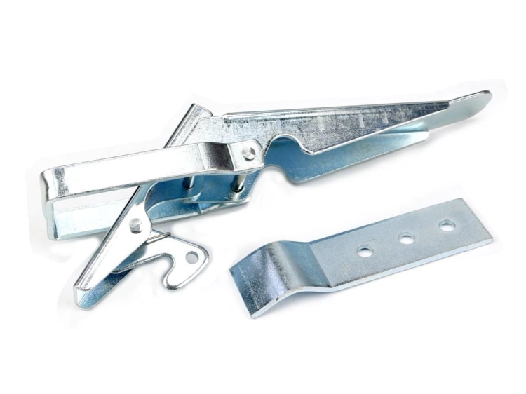 Spinacz zaczep zamek burty uniwersalny 310 mm x 30 mm z zabezpieczeniem klamra wykonana z płaskownika 2
