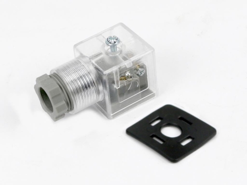 Wtyczka elektryczna (SP666) do zasilania cewek elektromagnetycznych 12V I 24V z diodą i uszczelką VOIMA