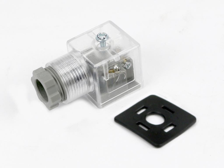 Wtyczka elektryczna (SP666) do zasilania cewek elektromagnetycznych 12V I 24V z diodą i uszczelką VOIMA