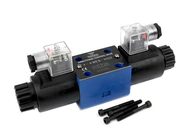 Rozdzielacz (elektrozawór CETOP 3 NG6) 3-pozycyjny 50L suwak "H" (cewki x2) 230V VOIMA