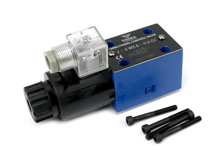 Rozdzielacz (elektrozawór CETOP 3 NG6) 2-pozycyjny 50L suwak "HA" (cewka x1) 24V VOIMA