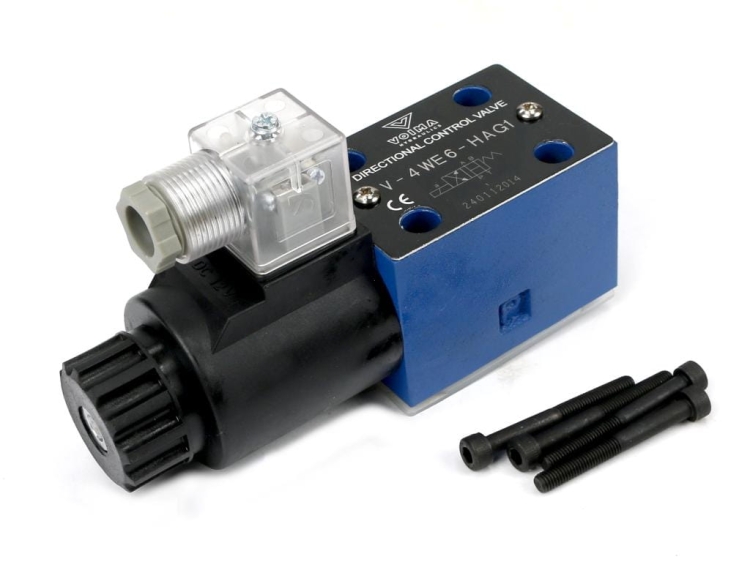 Rozdzielacz (elektrozawór CETOP 3 NG6) 2-pozycyjny 50L suwak "HA" (cewka x1) 12V VOIMA