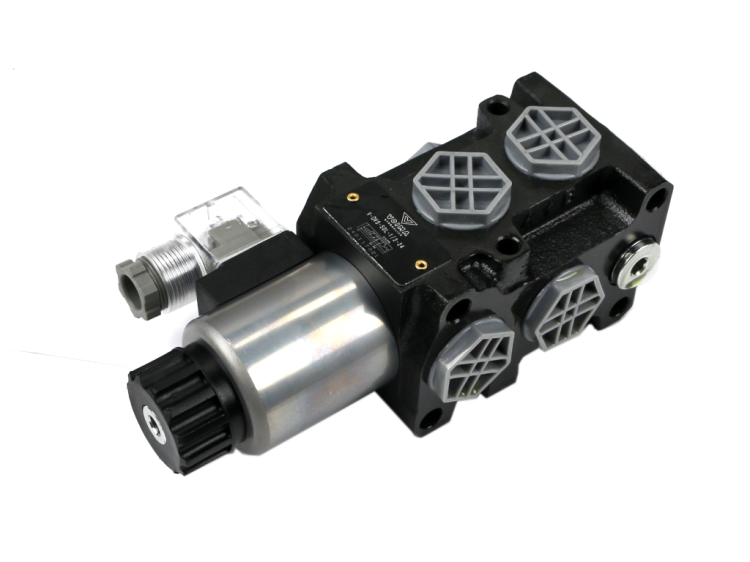 Dzielnik zawór elektrozawór kierunkowy elektromagnetyczny kontroli (DVS6/50L) (24V DC) 6/2 G1/2 50L VOIMA