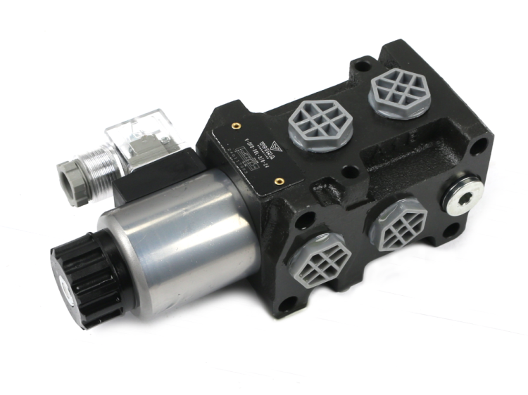 Dzielnik zawór elektrozawór kierunkowy elektromagnetyczny kontroli (DVS6/50 L/MIN) (24V DC) 6/2 G3/8 50L VOIMA 2