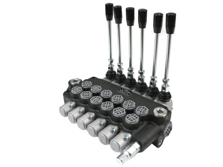 Rozdzielacz hydrauliczny 6-sekcyjny 80L VOIMA 2