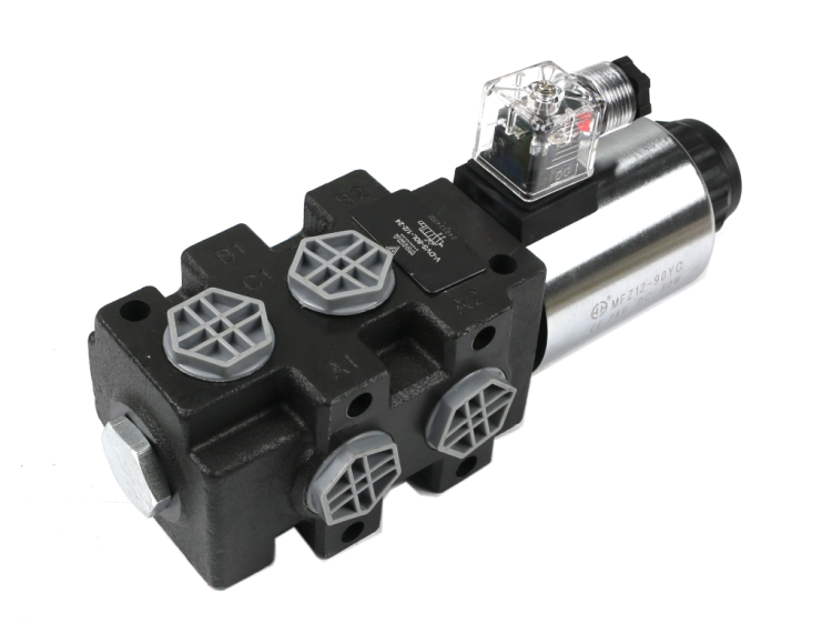 Dzielnik zawór elektrozawór kierunkowy elektromagnetyczny kontroli (SVV6/2-90L) (24V DC) 6/2 G1/2 80L VOIMA 2