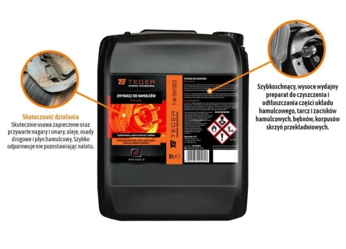 Zmywacz do hamulców 10l TEGER 2
