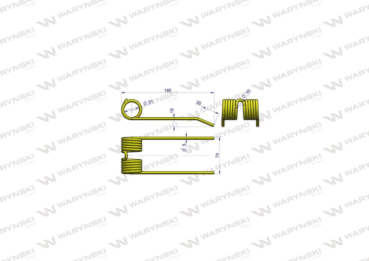 Palec podbieracza zastosowanie New Holland 80683310 Waryński 3