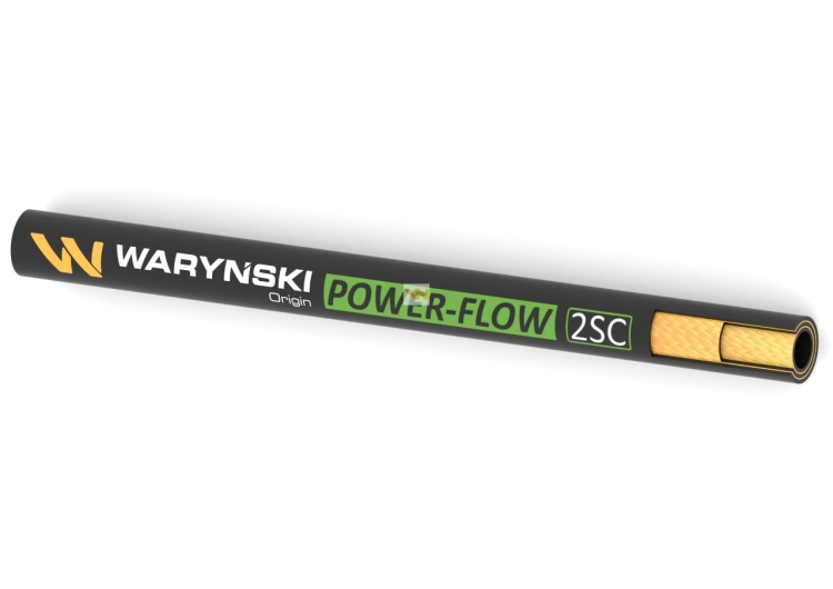Wąż hydrauliczny do zakuwania POWER-FLOW 2SC DN08 2-oplotowy 350 Bar Waryński