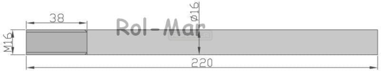 Palec ślimaka z uchwytem 16 x 265 mm AZ49886 John Deere 2