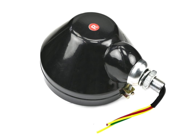 Reflektor przedni prawy (metalowy) na żarówkę z kołnierzem H4C-330/360 import