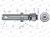 Sworzeń z gwintem T-SG25602550150 fi 25/60 mm M22x1.5/40 mm 150 mm TEGER 3