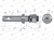 Sworzeń z gwintem T-SG22502240140 fi 22/50 mm M22x1.5/40 mm 140 mm TEGER 3
