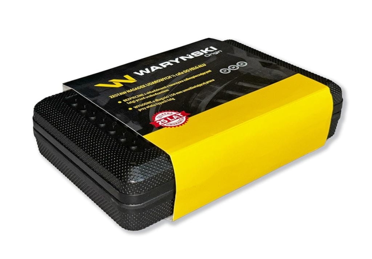 Zestaw nasadek udarowych 1/2 do felg lekkich ze stali CrMo 17 19 21mm długich 150mm z osłoną Waryński