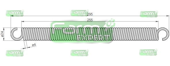 Sprężyna naciągowa Prasa Kostka Sipma zamiennik 2