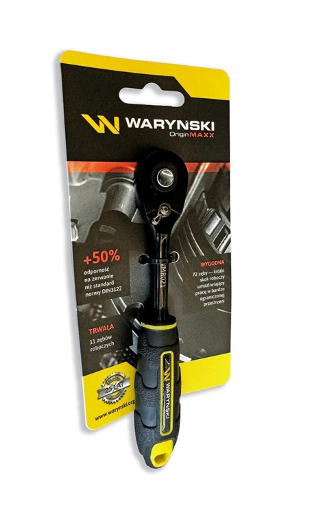 Grzechotka 1/4" 72 T o zwiększonej odporności Waryński 2