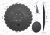 Talerz tłoczony fi 510 mocowanie 6/120 grubość 4,5 mm stal borowa Waryński 2
