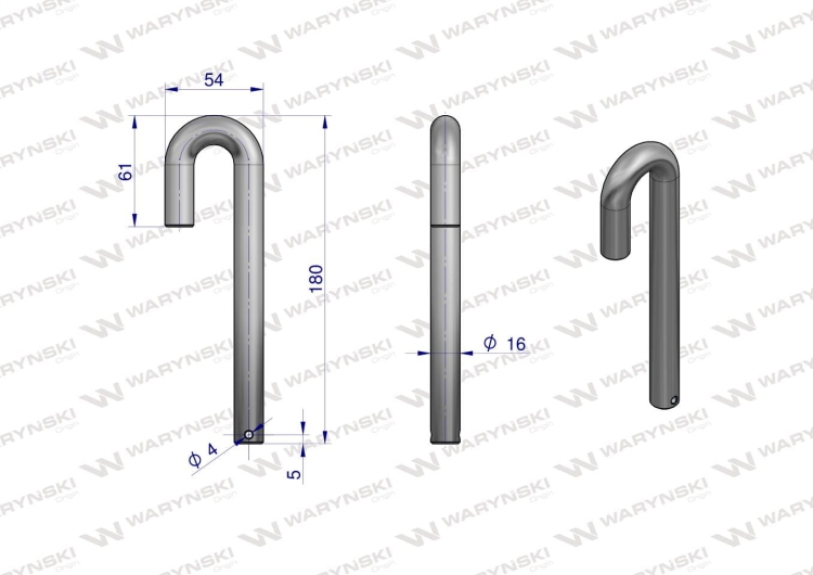 Sworzeń do resoru zabezpieczającego zastosowanie Unia Kverneland Waryński 2
