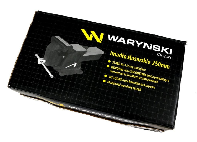 Imadło ślusarskie przemysłowe obrotowe 250 mm żeliw sferoidalne Waryński 6