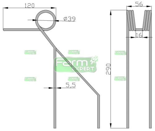 Palec zagarniacza Siewnik Poznaniak 3043300030 2