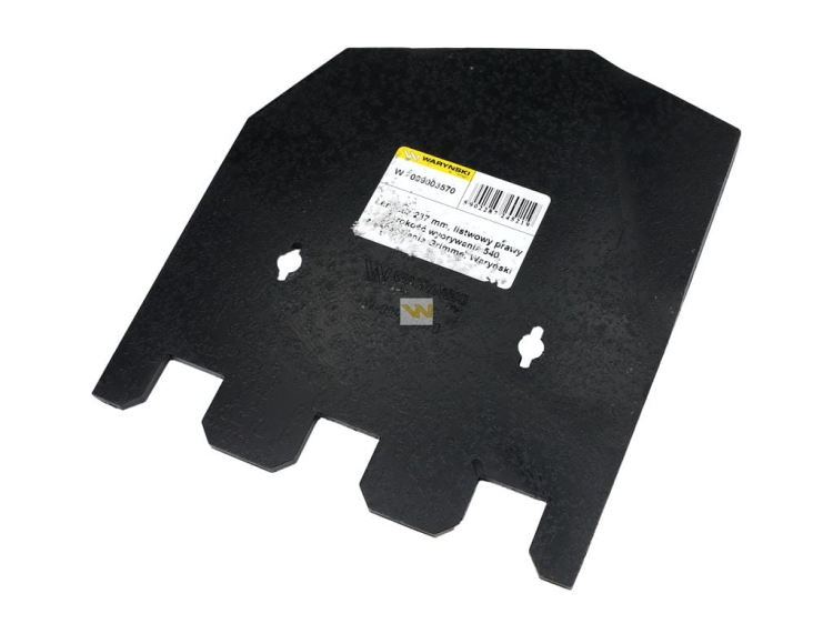 Lemiesz 237 mm listwowy prawy szerokość wyorywania 540 zastosowanie Grimme Waryński 2